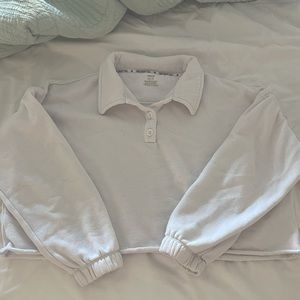 White Aerie cropped sweatshirt